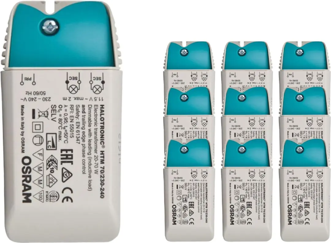 Voordeelpak 10x Osram Mouse 70VA 230V Transformator 12V
