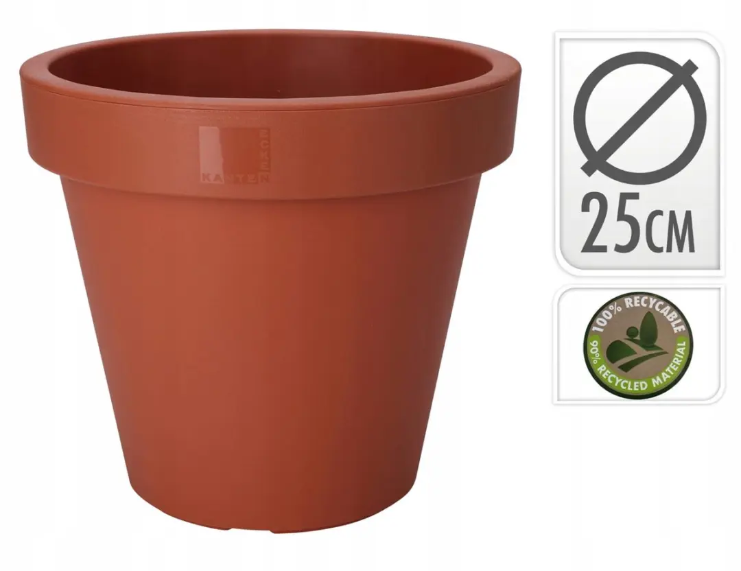 Koopman Ovale Terracotta Bloempot 25cm - afbeelding 2 van 3