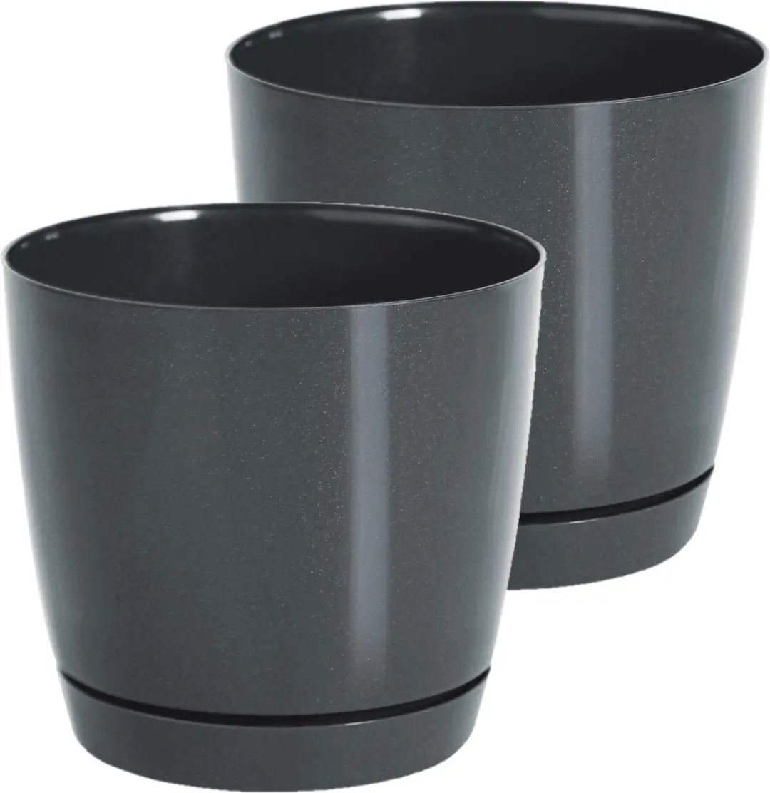Prosperplast Plantenpot/bloempot met opvangschaal