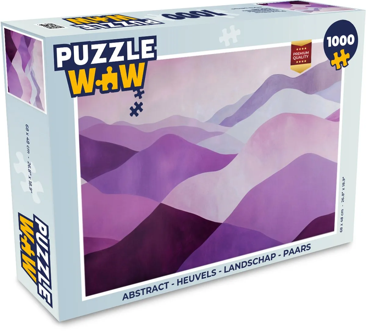 PuzzleWow Abstract Heuvels Legpuzzel 1000 Stuks