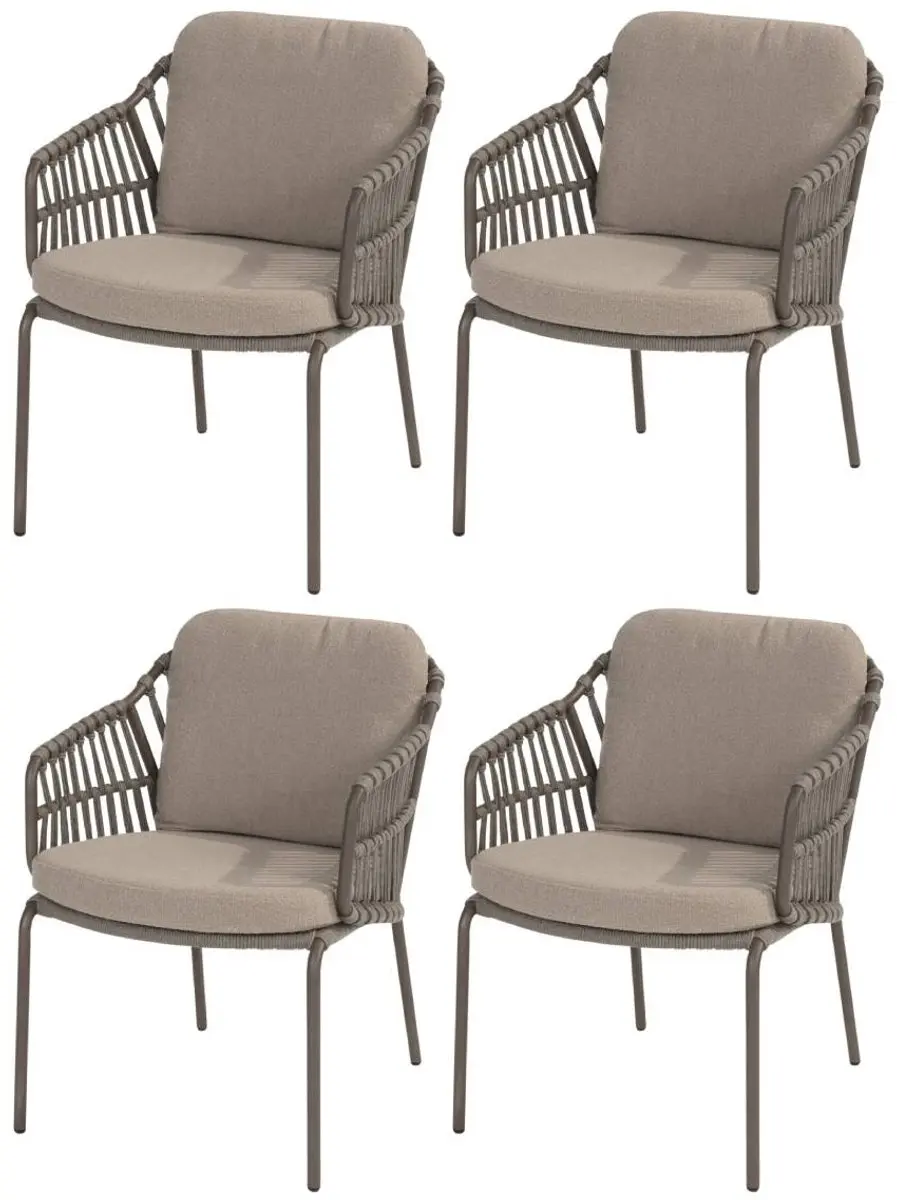 Capalbio dining tuinstoel terre 4 Seasons Outdoor set van 4