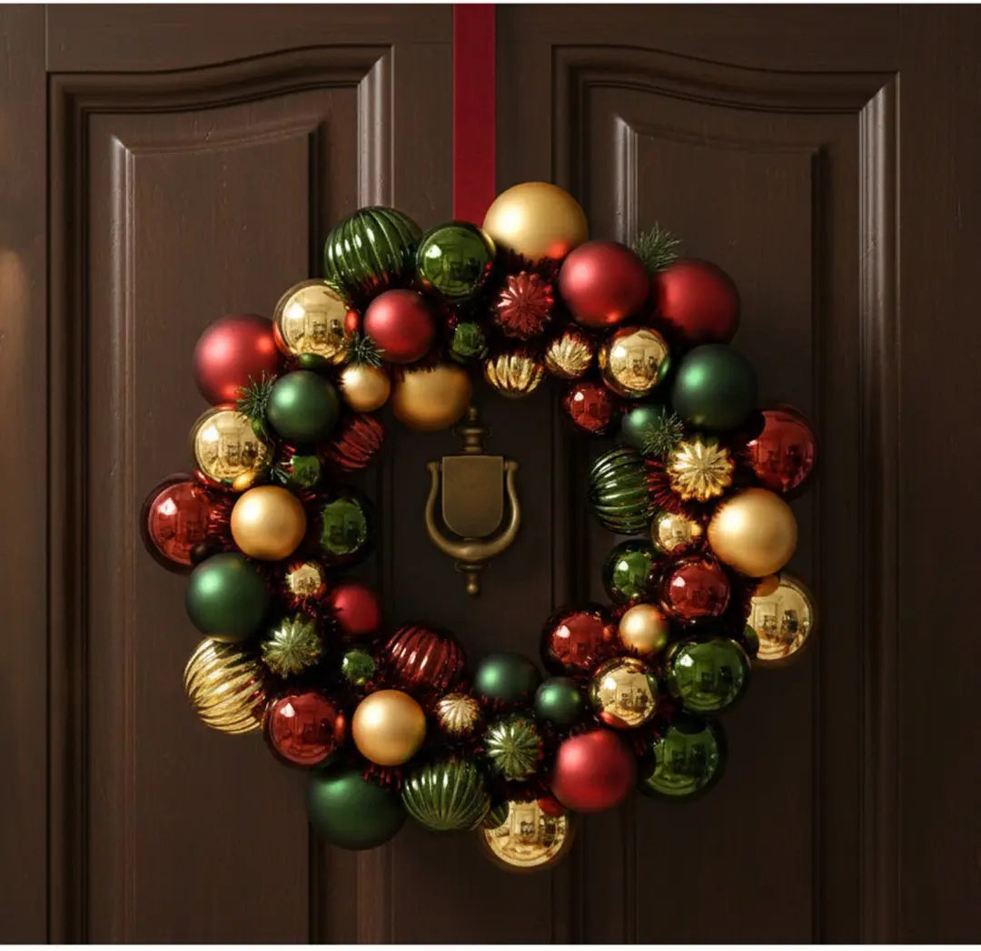 Decoris Kerstkrans Kerstballen 38cm