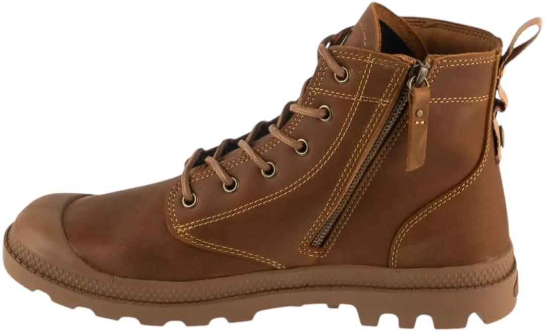 Palladium Pampa Zip LTH Legacy - Heren Sneakers Cognac 46 - afbeelding 2 van 6