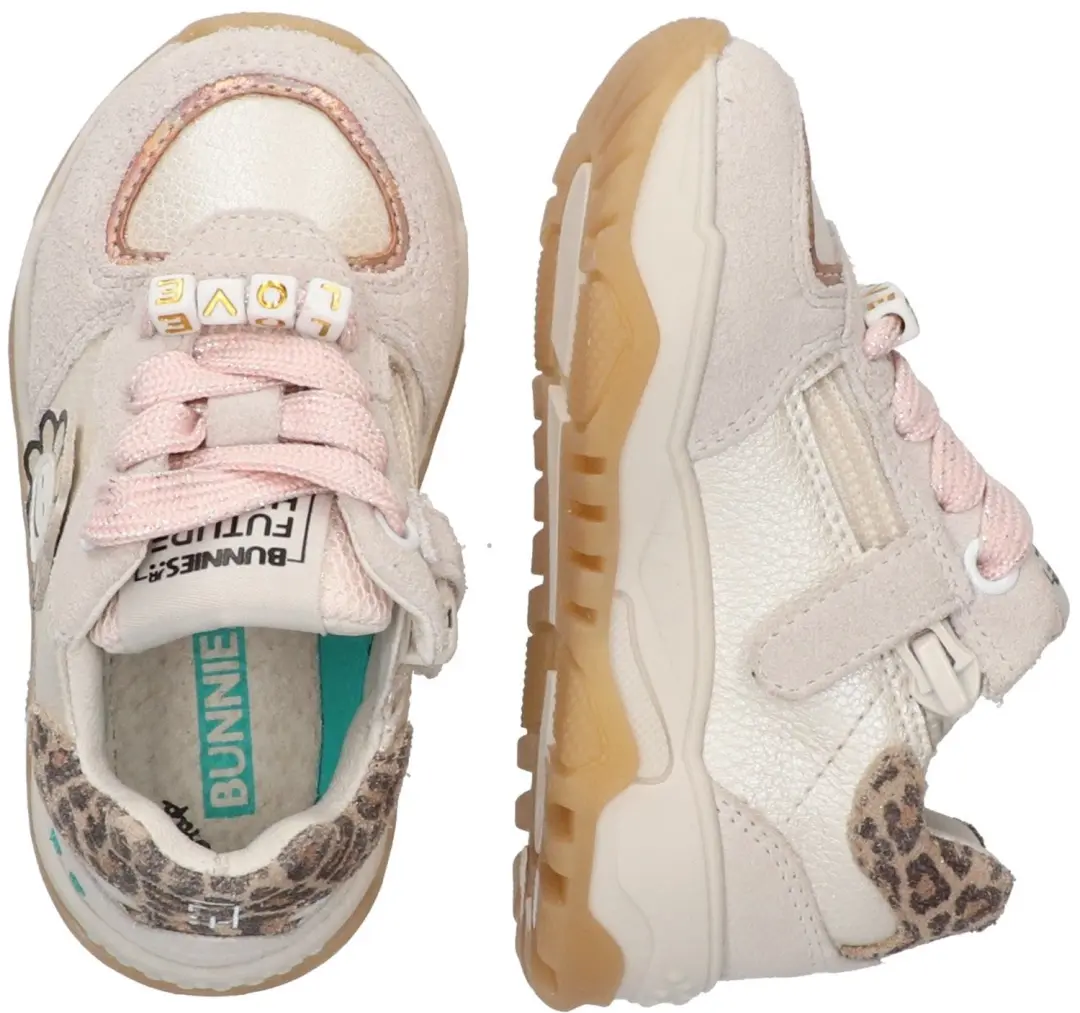 BunniesJR Camille Chunky Lage Sneakers - Grijs - afbeelding 3 van 6