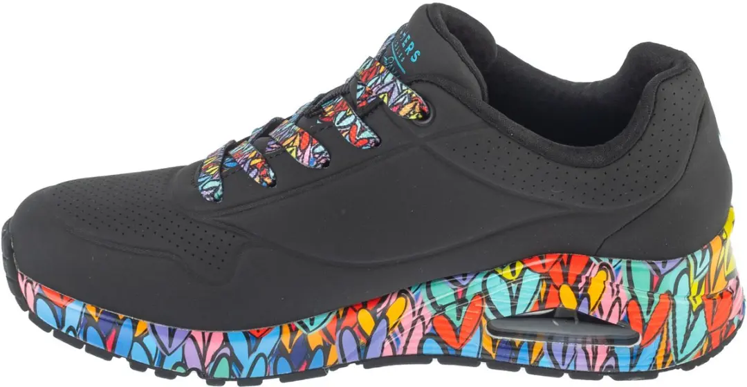 Skechers Uno Ravaged Love Sneakers - Zwart 36.5 - afbeelding 2 van 5