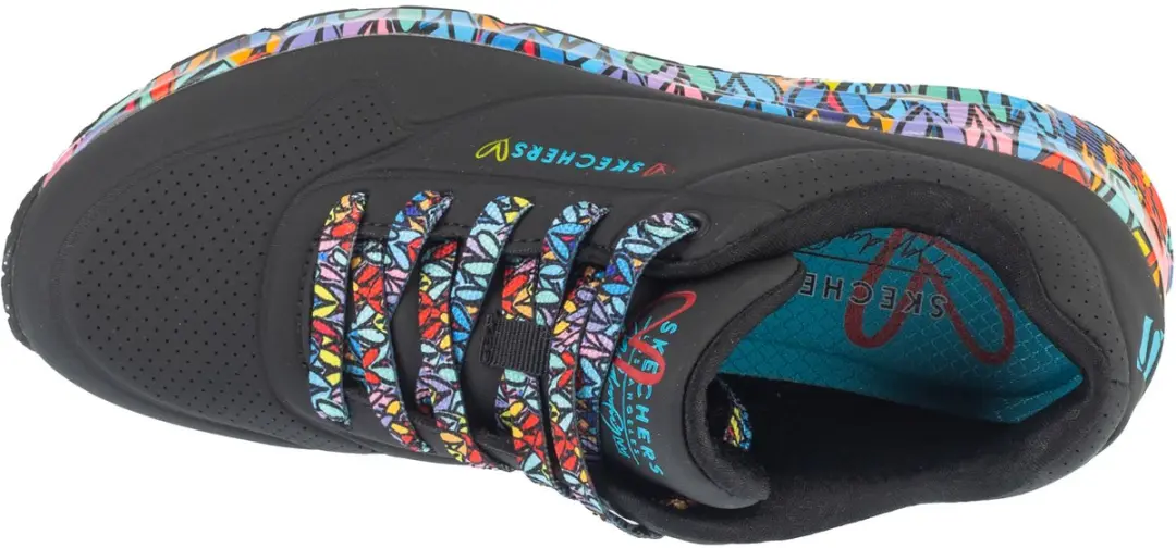 Skechers Uno Ravaged Love Sneakers - Zwart 36.5 - afbeelding 3 van 5