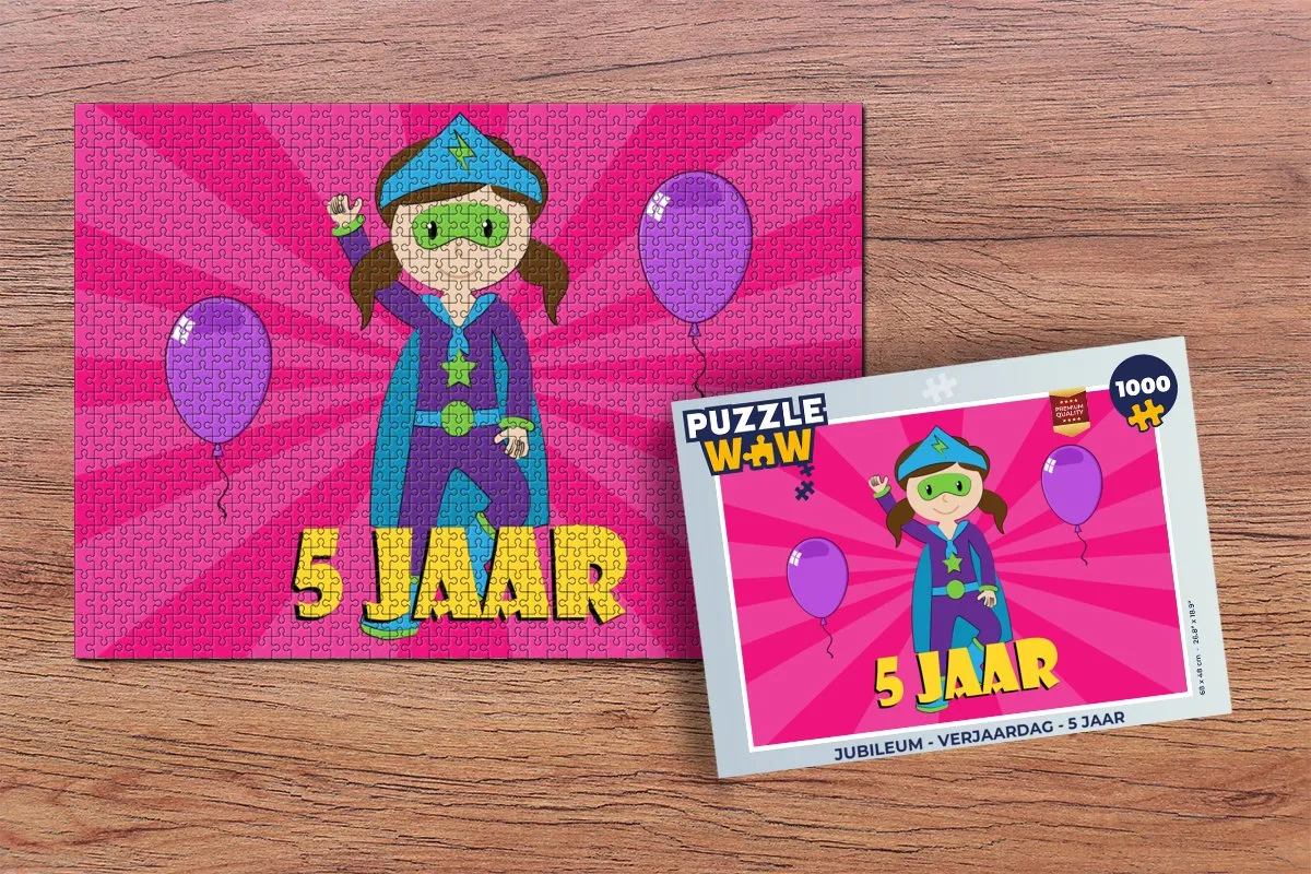 PuzzleWow Jubileum Legpuzzel 1000 Stuks - Multicolor