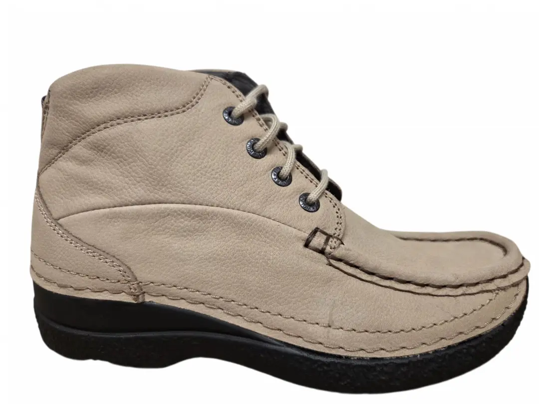 Wolky 0624211 125 Roll Shoot safari nubuck Dames Veterschoenen