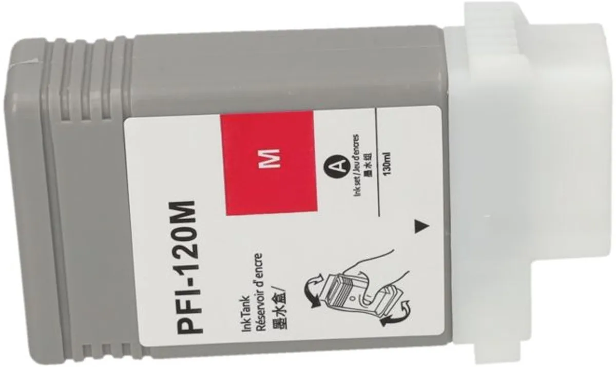 PrintAbout PFI-120M Inktcartridge Magenta - 130ml - Canon
