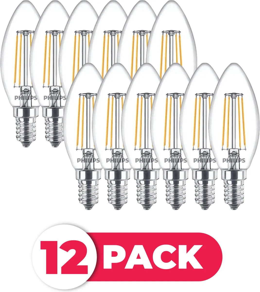 Philips LED Filament E14 4.3W Warm Wit