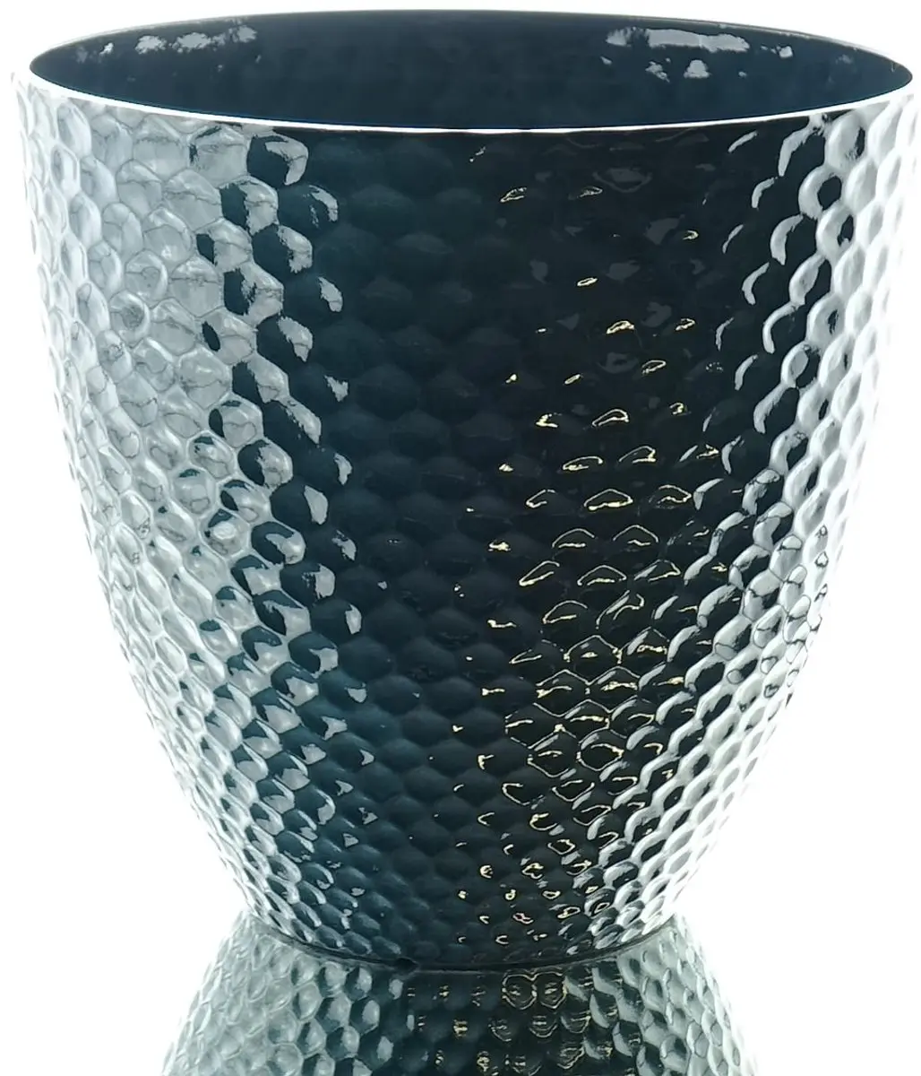 Kaemingk Plantenbak Blauw Wabenstructuur Ø 29,5 cm