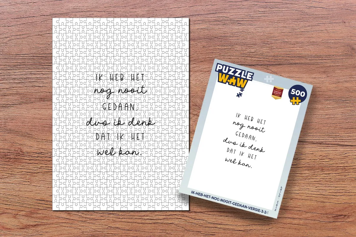 PuzzleWow Quotes Legpuzzel 500 Stuks - Multicolor
