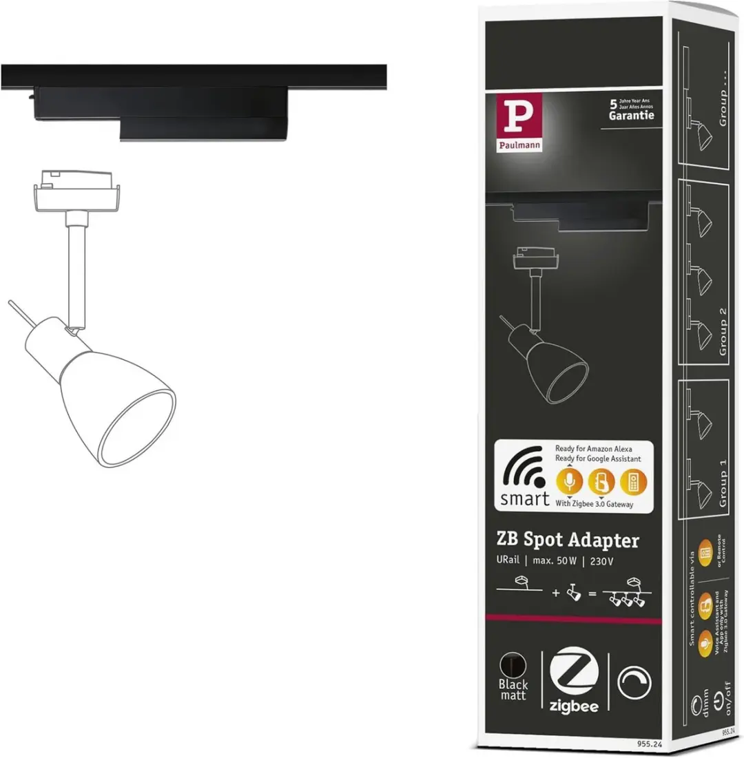 Paulmann ZB Adapter 95524 ZigBee - Zwart - afbeelding 4 van 6