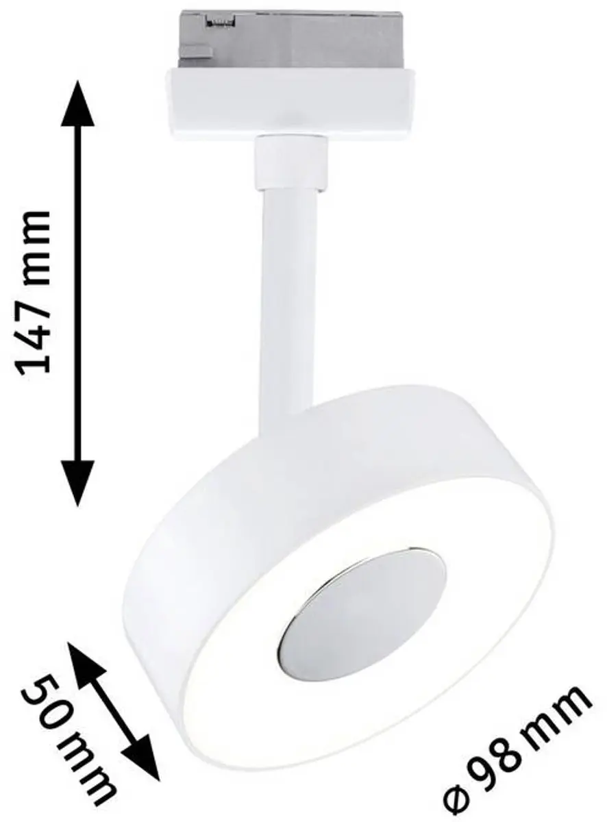 Paulmann URail Circle LED-spot 5W Wit - afbeelding 4 van 5