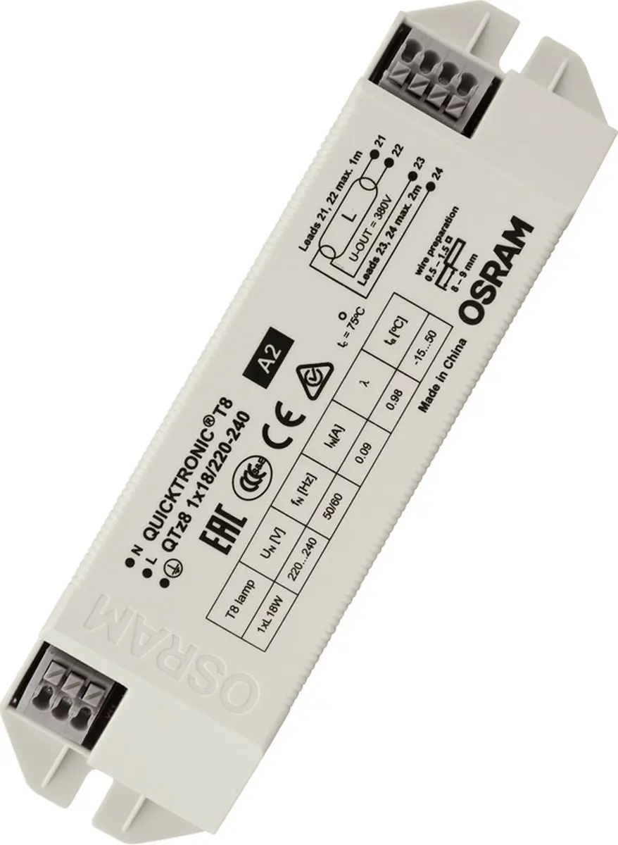 OP=OP Osram Quicktronic QTz8 1x18