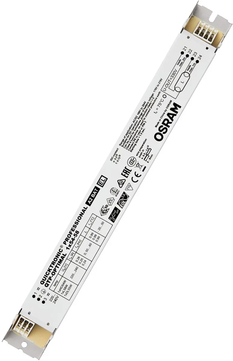 Osram Quicktronic Voorschakelapparaat 54W/58W - afbeelding 2 van 2