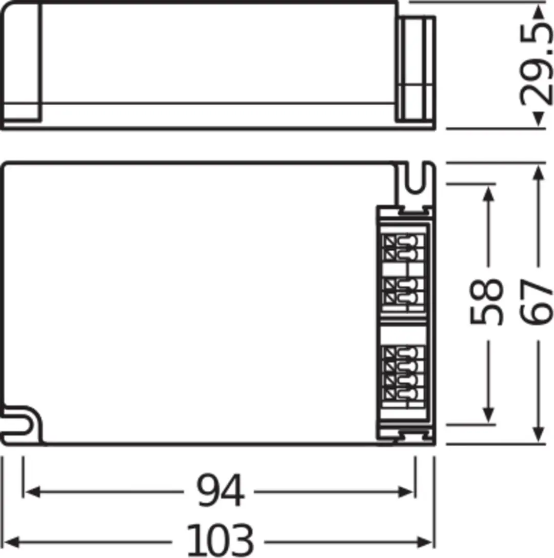 Osram OTI DALI 25/220-240/700 LT2 DIMVS20 LED Driver - 27W - afbeelding 2 van 3