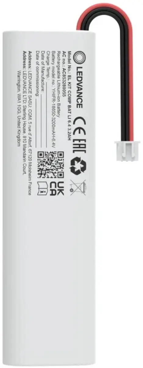 Ledvance Emergency Kit Compact Battery 6.4V 3.2Ah