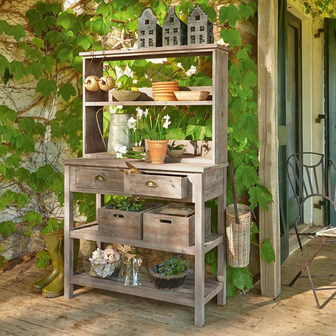 Loberon Landover Plantentafel - Bruin - afbeelding 5 van 6