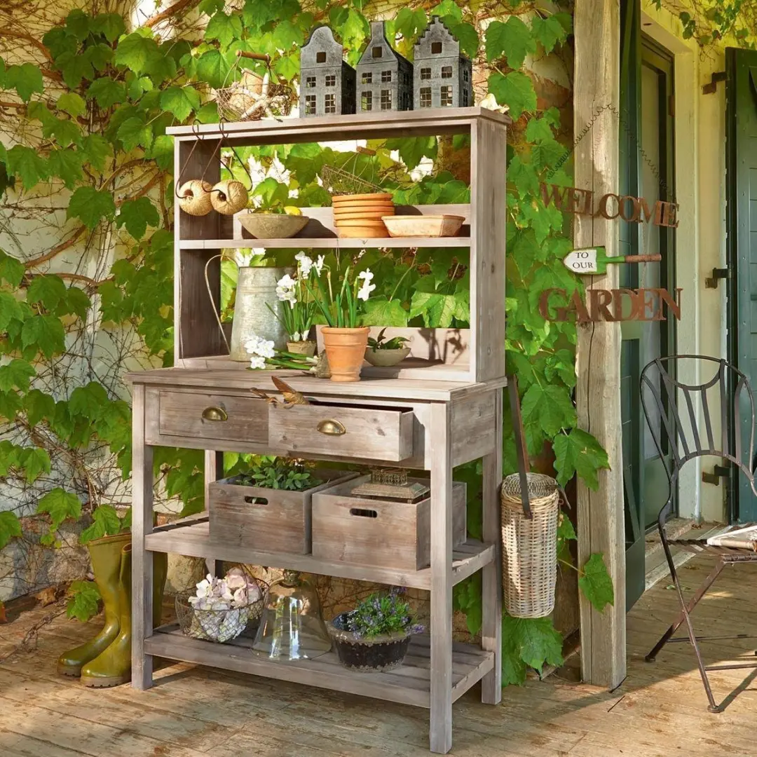 Loberon Landover Plantentafel - Bruin - afbeelding 6 van 6
