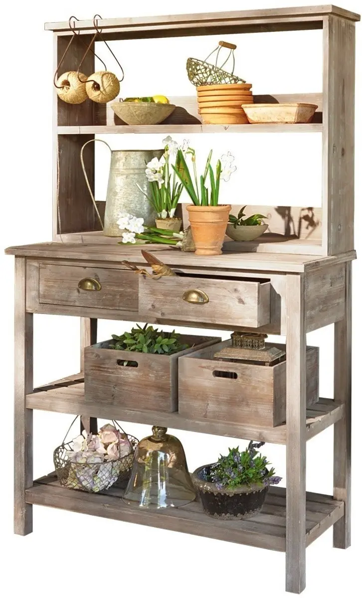 Loberon Landover Plantentafel - Bruin - afbeelding 3 van 6
