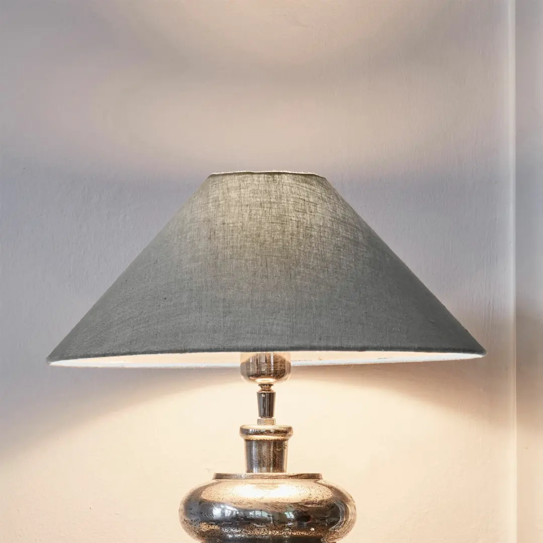 Loberon Emmera Lampenkap 35cm Taupe