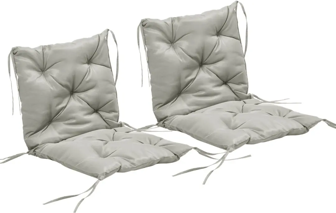 Outsunny Outdoor zitkussen set-Polyester, schuim-98L x 50B x 8H cm-Lichtgrijs