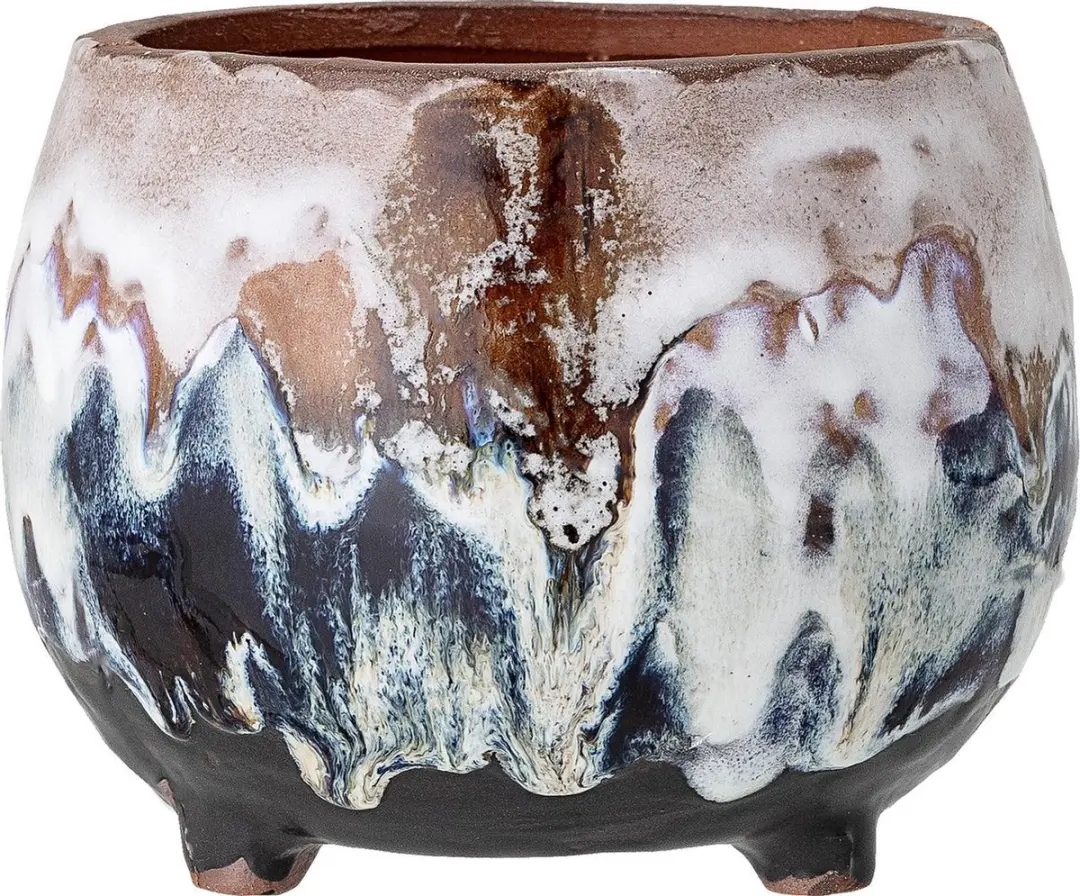 Bloomingville Bloempot terracotta bruin Bjanka 14cm