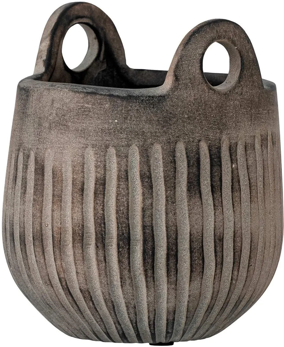 Bloomingville Bloempot keramiek grijs Lagos 12cm