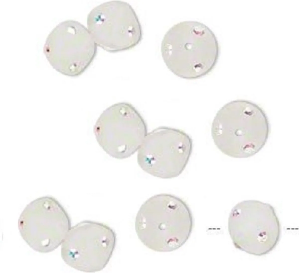 Swarovski Frosted Offwhite Resin Bicone Kralen 10mm