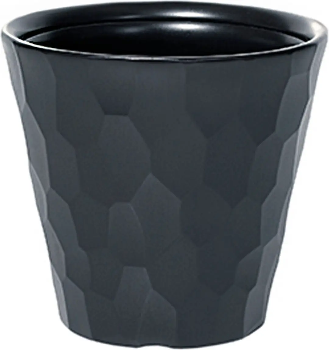 Kunststof Rocka bloempot/plantenpot antraciet 40 x 37 cm