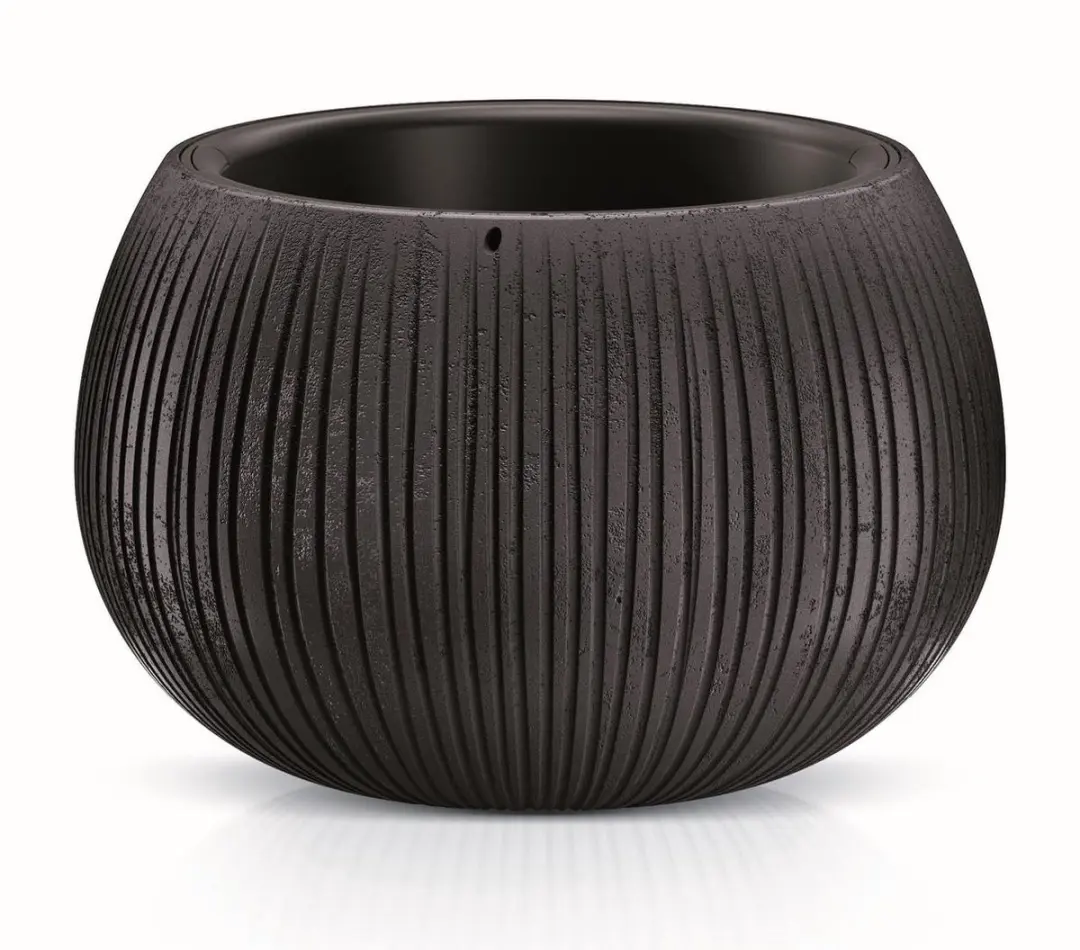 Prosperplast -BETON BOWL  / bloempot met inzet / Zwart