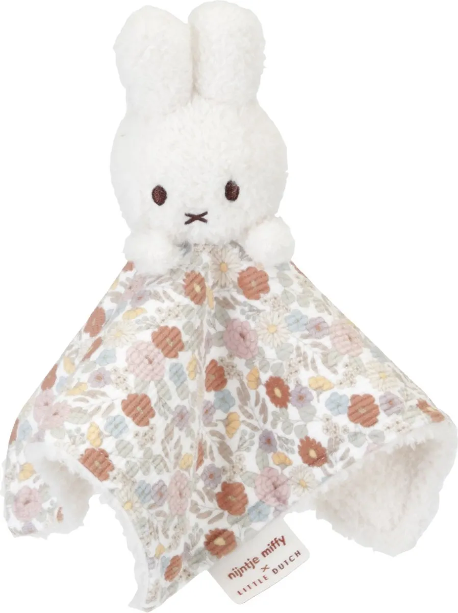 Nijntje Little Flowers Giftset - Knuffel, Doekje & Rammelaar