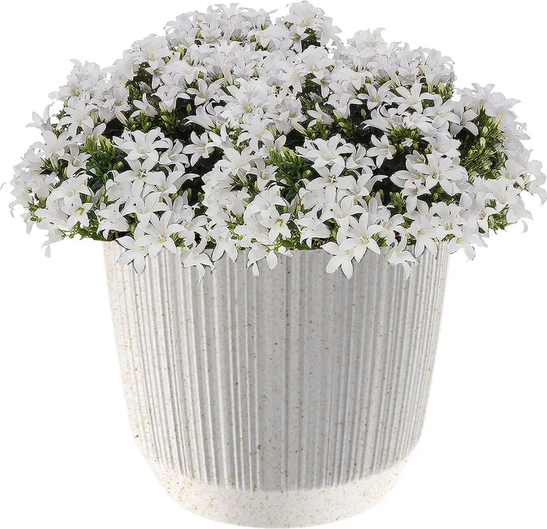 Prosperplast Ryfo Eco Plantenpot - 19,5 cm - Wit - afbeelding 2 van 2