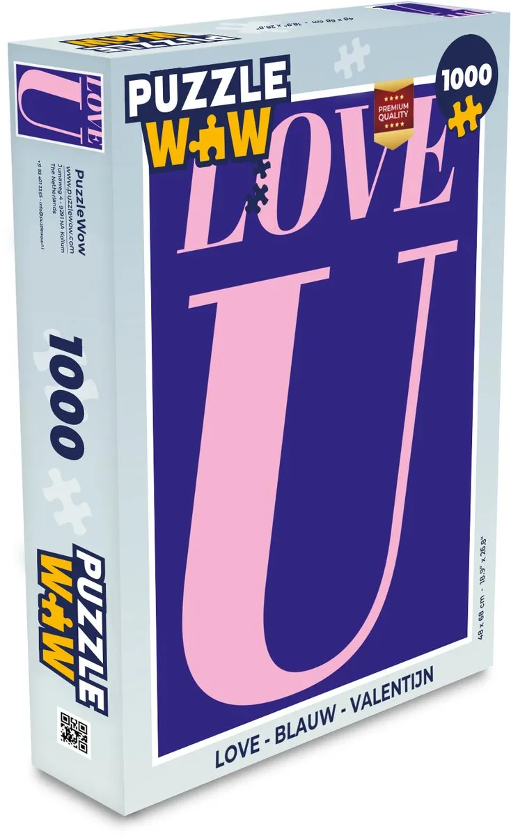 PuzzleWow Love Legpuzzel 1000 Stuks