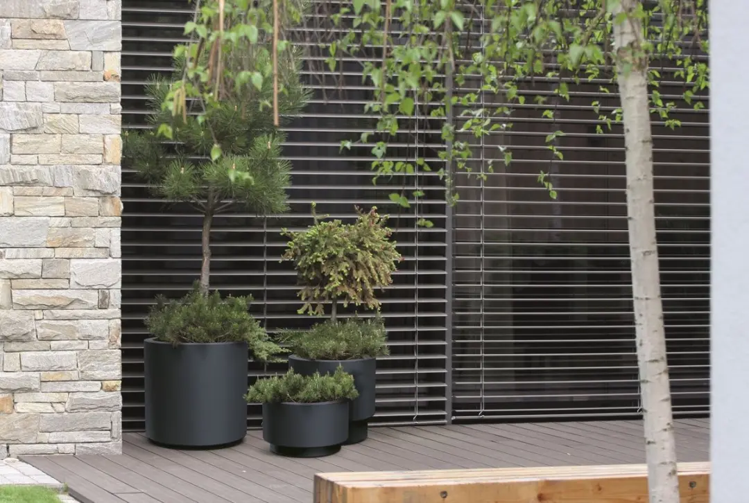 Prosperplast Heos Bloempot Antraciet - Ø47cm - afbeelding 2 van 5