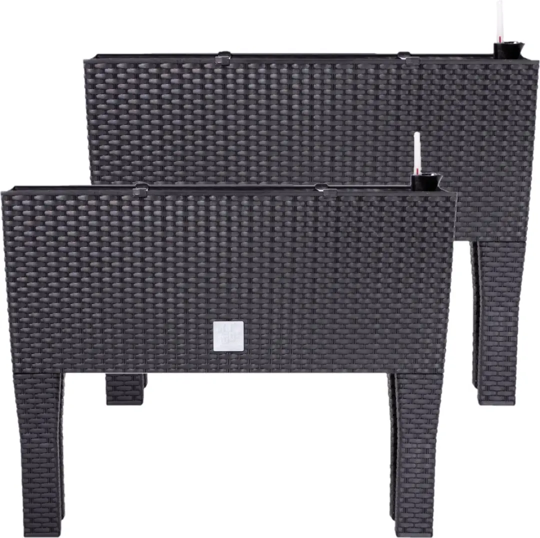 Prosperplast Rato Bloembak met irrigatie - 60x25x46cm Antraciet - afbeelding 3 van 6