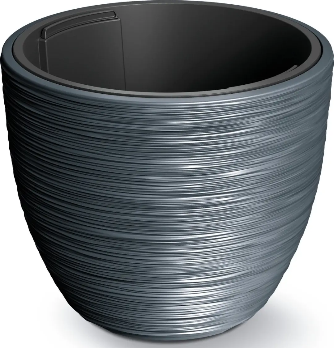 Prosperplast Furu Stripes Bloempot 30cm - Antraciet