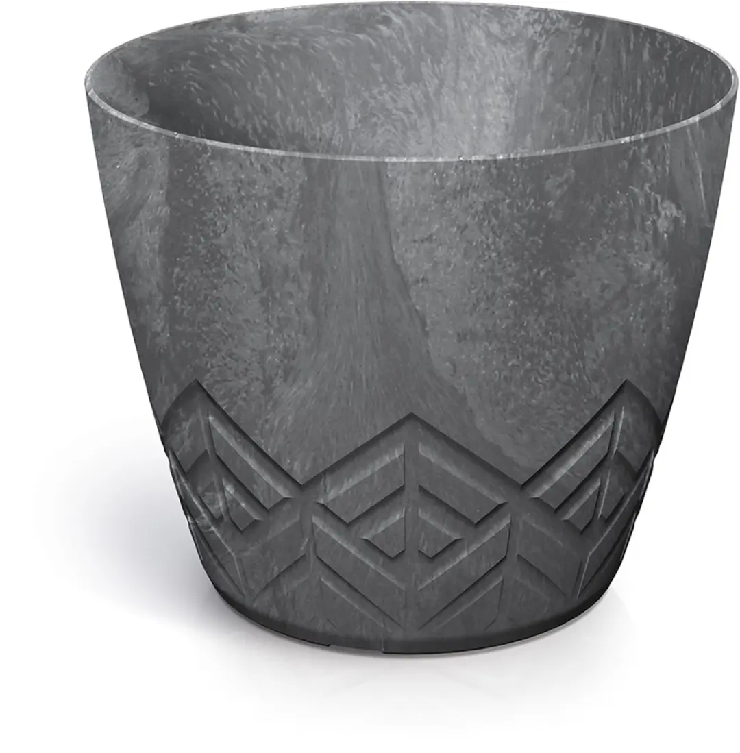 Bloempot Rond Areco Effect Round 24cm MARENGO Prosperplast / 2 STUKS!