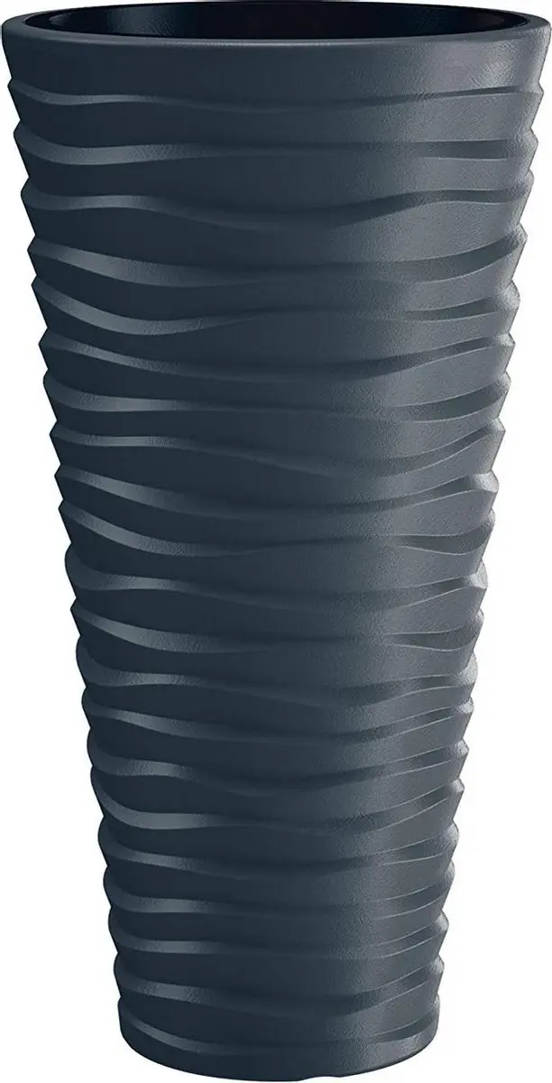 Prosperplast Sand Bloempot 37L - Antraciet - D35 x H62cm - afbeelding 5 van 5