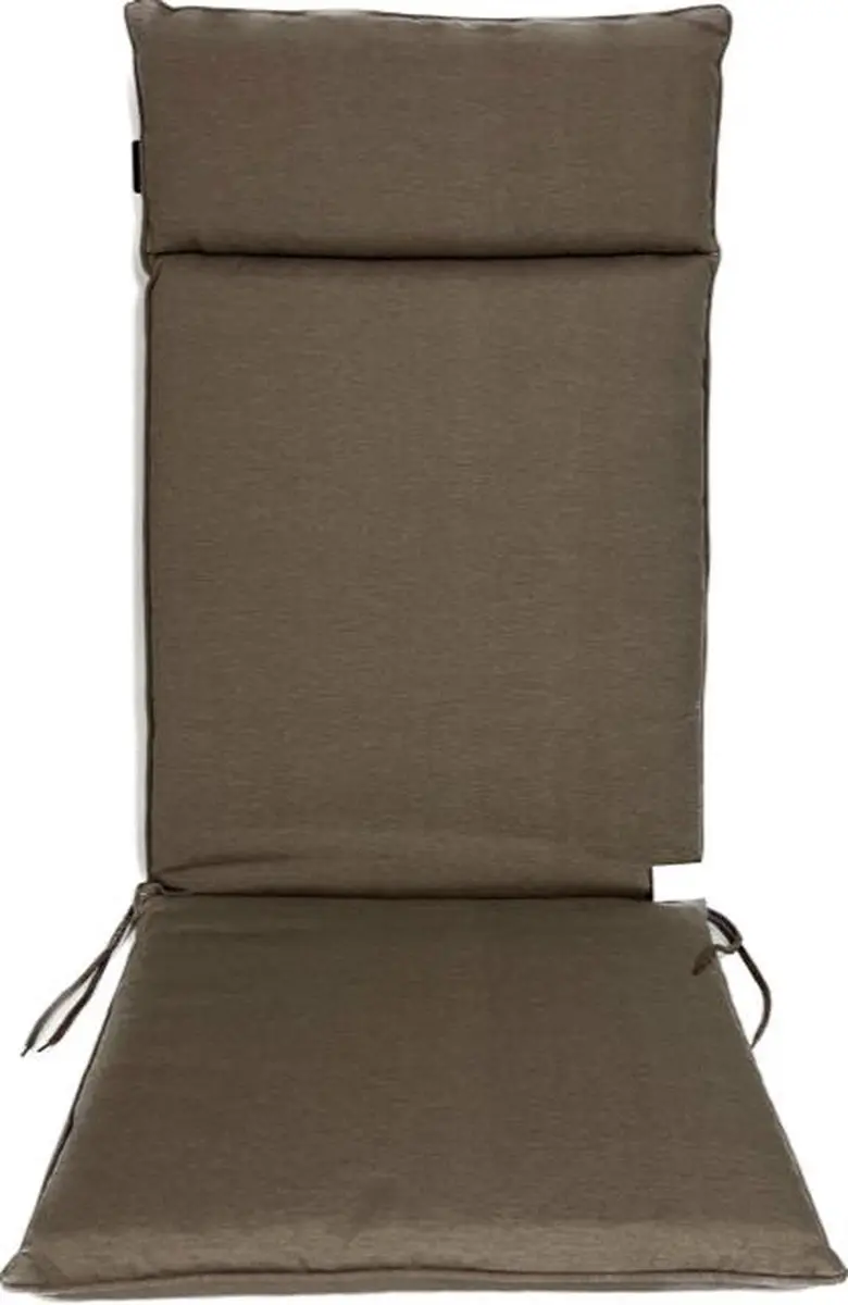 Madison Tuinstoelkussen hoge rug 50x120 cm Universeel taupe outdoor
