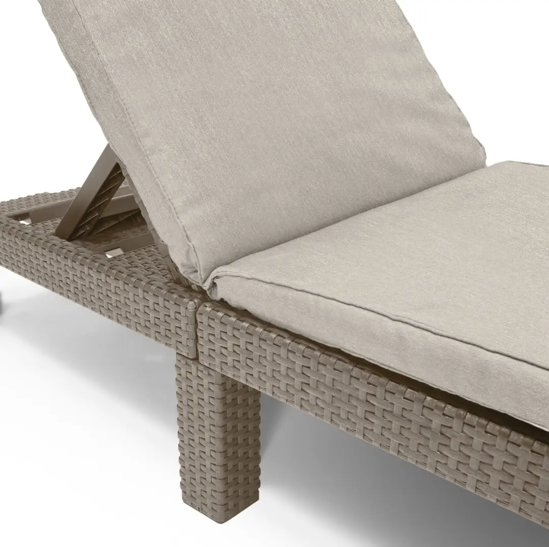 Keter Allibert Daytona Deluxe Ligbed 3 standen - 65x195cm - Cappuccino - afbeelding 3 van 6