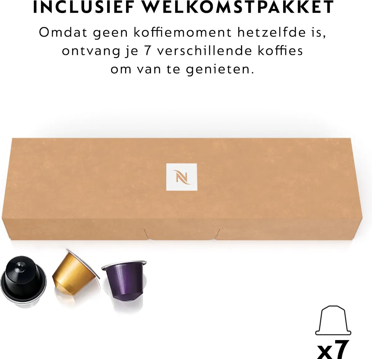 De'Longhi Nespresso CitiZ Platinum & Milk EN330.M Koffiecupmachine - Stainless Steel