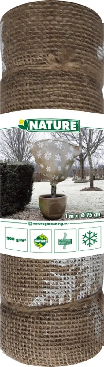 Nature Jutehoes 100xØ75cm - Naturel - afbeelding 5 van 5