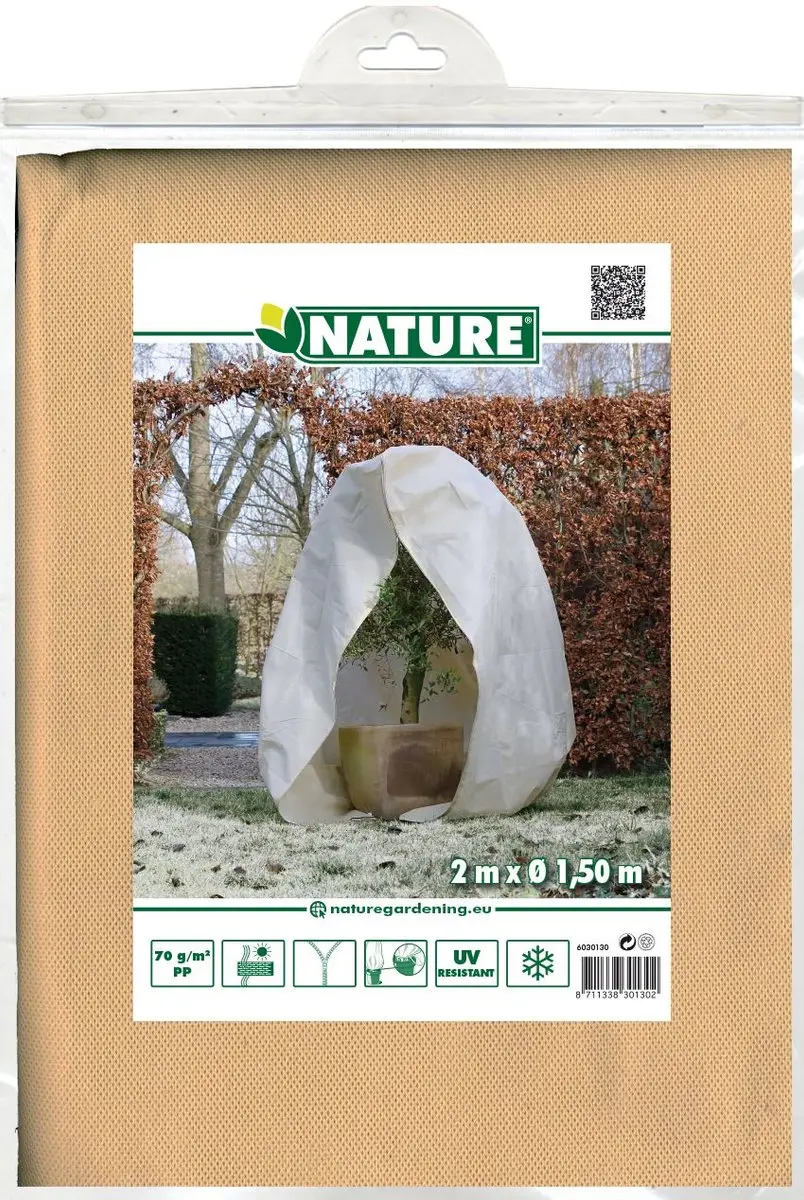 Nature Winterhoes 200x150cm Beige - afbeelding 5 van 6