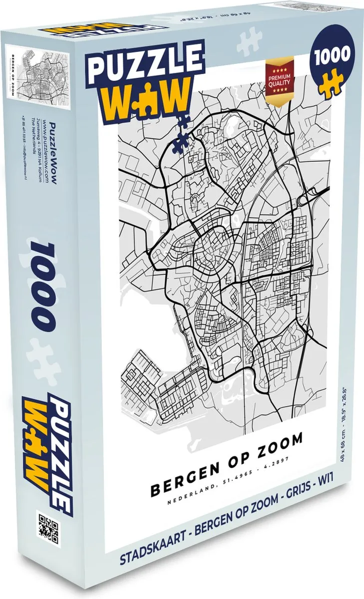 PuzzleWow Bergen op Zoom Legpuzzel 1000 Stuks