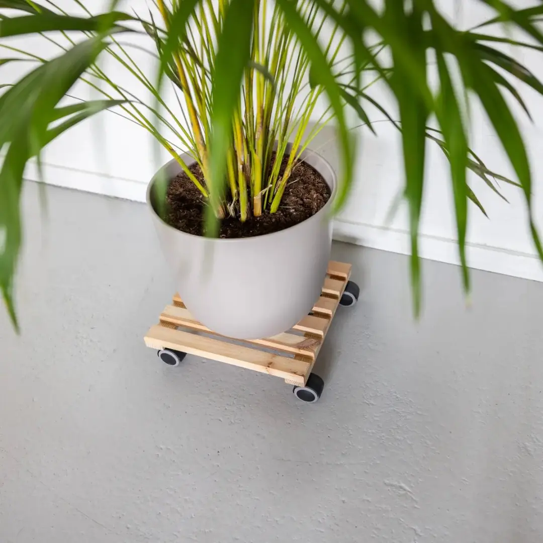 Esschert Design Plantentrolley Natuurlijk Vierkant L - afbeelding 5 van 6