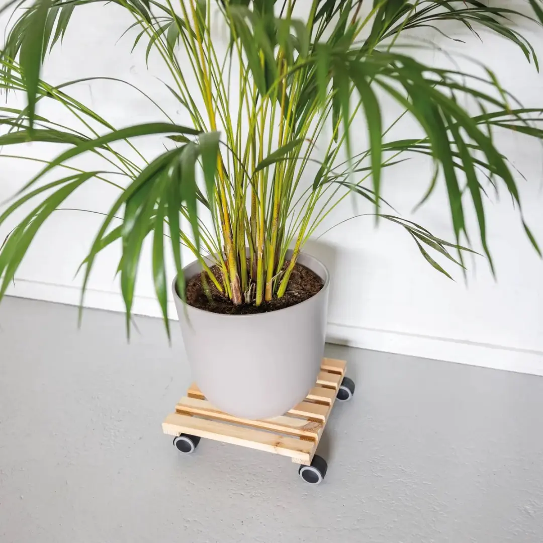 Esschert Design Plantentrolley Natuurlijk Vierkant L - afbeelding 6 van 6