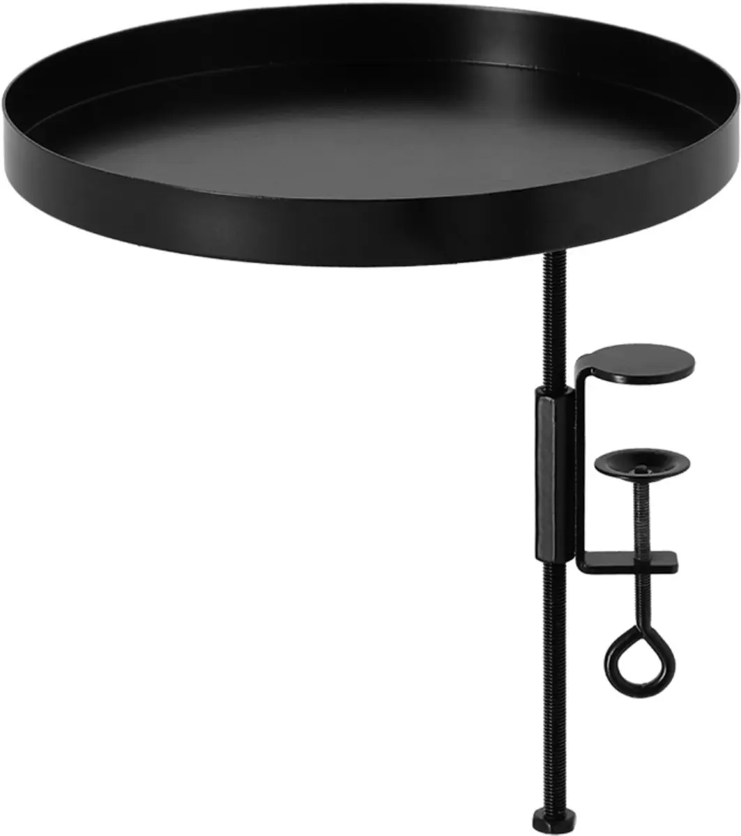 Esschert Design vensterbankhouder zwart L rond 24 cm metaal