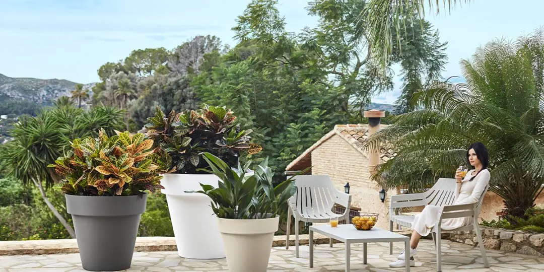 Intergard Bloembak plantenbak bloempot rond 80cm